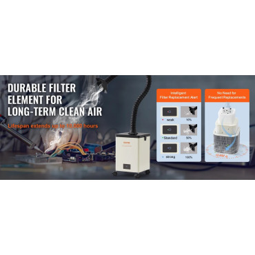 Extractor humos 150 W Filtro de 3 Capas 10000h