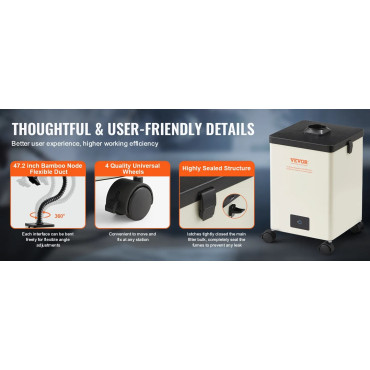 Extractor humo 150 W Filtro de 3 Capas