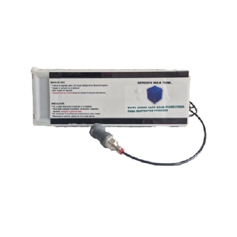 Depósito 700ml. tinta base agua pigmentada negra DEP BULK CEBKP