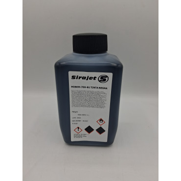 Tinta negra  estándar 1 litre Large character D.O.D base MEK Matthews SCP700